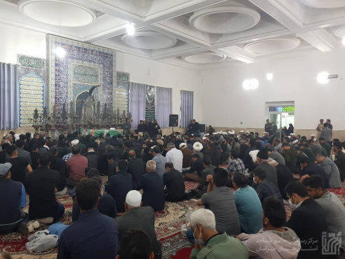 مراسم تشییع پیکر شهید حجت الاسلام دارایی در تربت جام برگزارشد