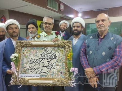تقدیر مسجدی‌های محله پنجتن مشهد از نیروی انتظامی