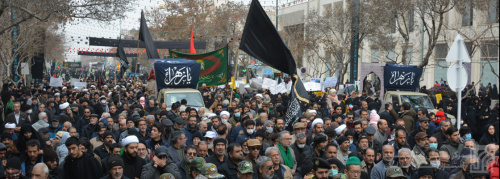 تشییع پیکرمطهر 10 شهید گمنام دفاع مقدس در مشهد