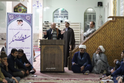 چهل و هفتمین برنامه دیدار در سنگر در مسجد روستای بیدک برگزار شد