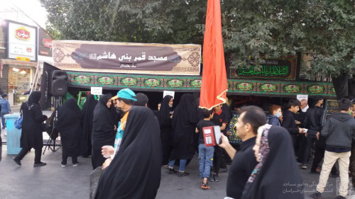 گزارش تصویری فعالیت مواکب در راهپیمایی جاماندگان اربعین مشهد (2)